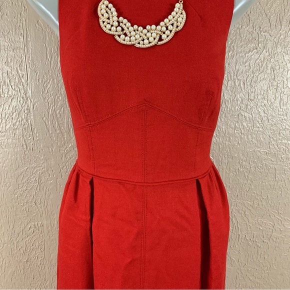 J. Crew Red Wool Blend Dress - Picture 4 of 16